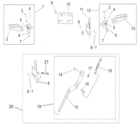 SUR-RON Light Bee X Road Legal Footrest & Side Stand