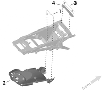 Achterspatbord Voor Subframe Van Sur-Ron Ultra Bee Enduro