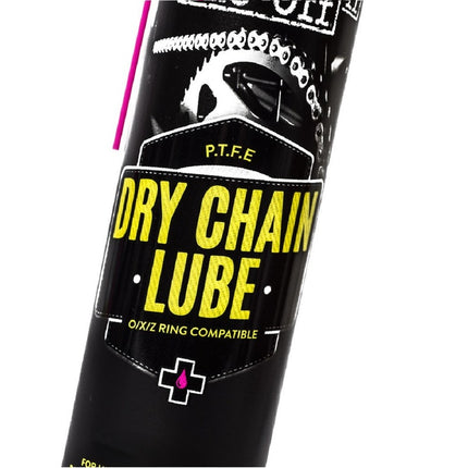 Lubrifiant chaîne MUC-OFF Dry PTFE Chain Lube - spray 400ml