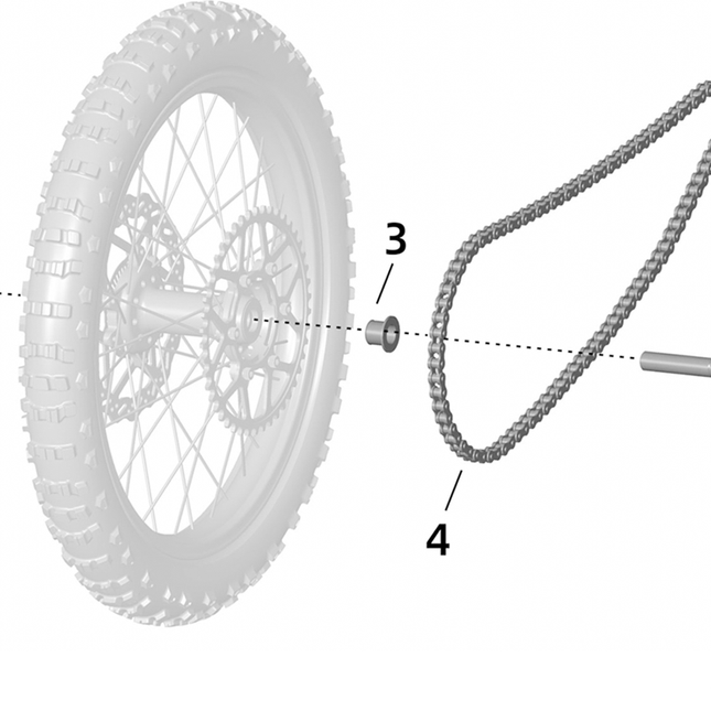 Chaîne et Axe de roue SUR-RON Ultra Bee Enduro