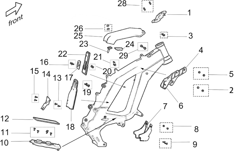 Surron frame Sur-Ron Light Bee Off Road X Youth Frame Parts - ALL4RIDE LE ...