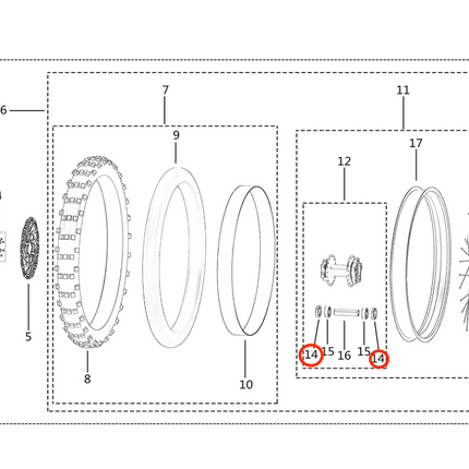 Joint spi de roue arrière Sur-Ron Light Bee